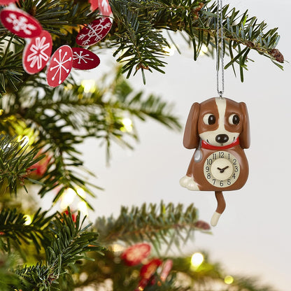 2021 Lil' Puppy Clock Hallmark Ornament (Clock) QXM8362