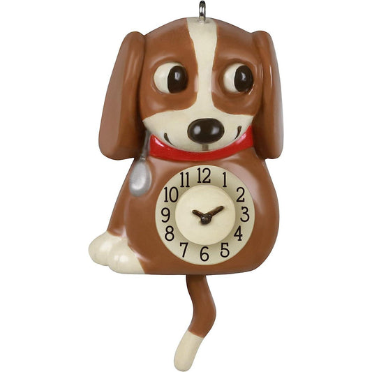 2021 Lil' Puppy Clock Hallmark Ornament (Clock) QXM8362