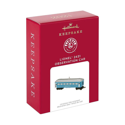 2021 Lionel 2431 Observation Car Hallmark Ornament (Lionel) QXI7295 Image2