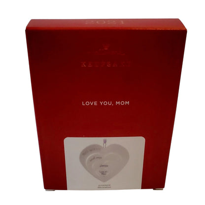 2021 Love You, Mom Hallmark Ornament (Keepsake Celebrations) QHX4035