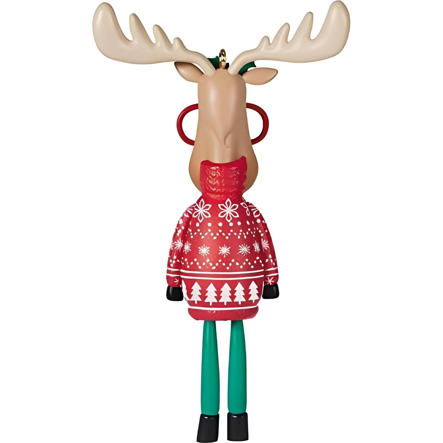 2021 Merry Chris‑Moose Hallmark Ornament (Sweater) QXT4102