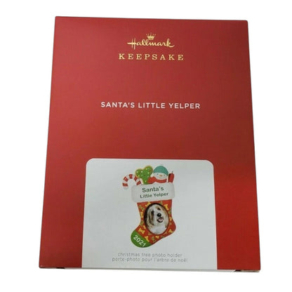 2021 Santa's Little Yelper Hallmark Ornament (Photo Holder) QGO2072