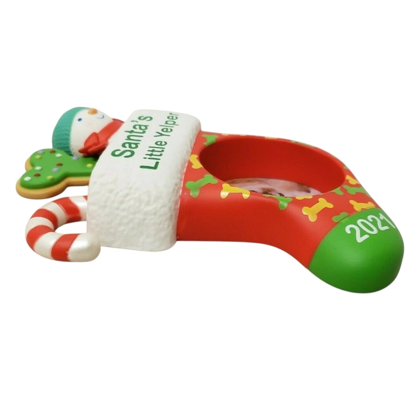 2021 Santa's Little Yelper Hallmark Ornament (Photo Holder) QGO2072
