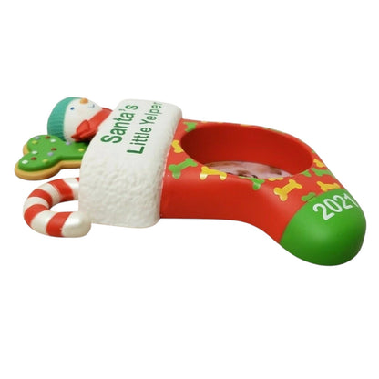 2021 Santa's Little Yelper Hallmark Ornament (Photo Holder) QGO2072