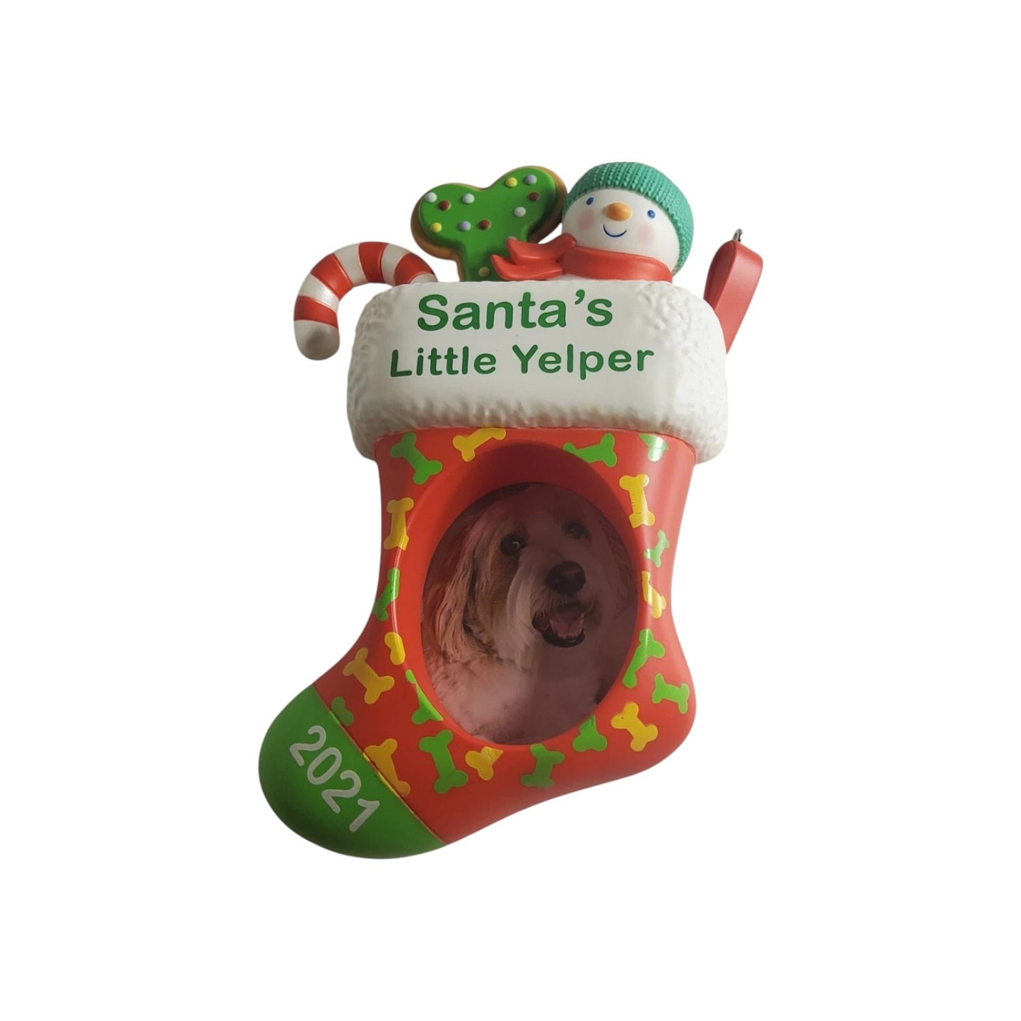 2021 Santa's Little Yelper Hallmark Ornament (Photo Holder) QGO2072
