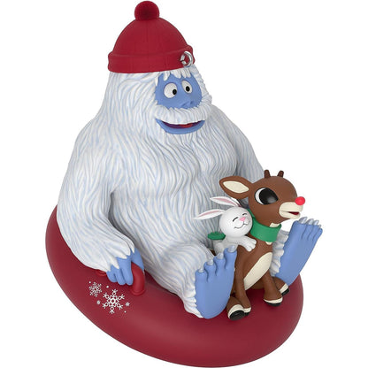 2021 Sledding Friends Hallmark Ornament (Rudolph the Red-Nosed Reindeer) QXI7172
