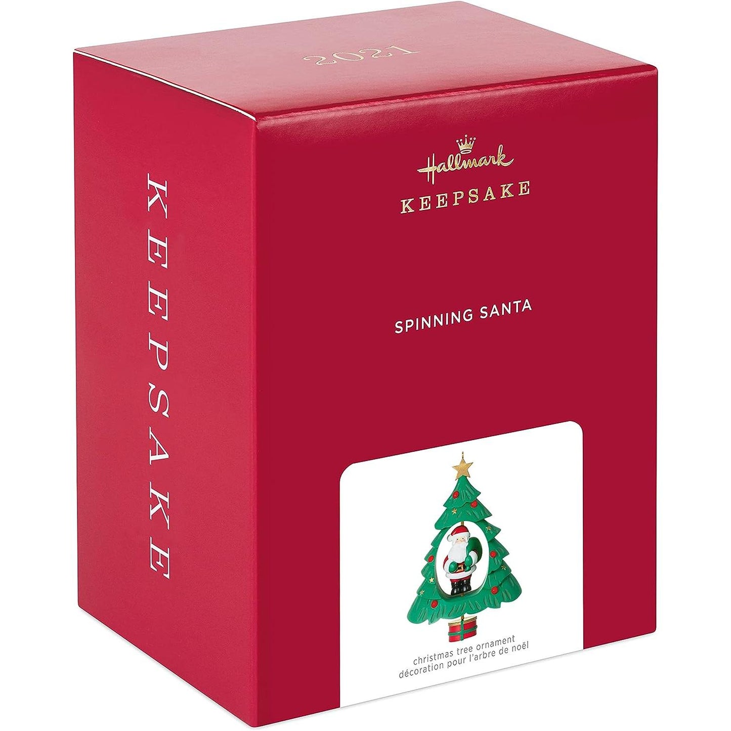 2021 Spinning Santa Hallmark Ornament (Santa Claus) QGO2132
