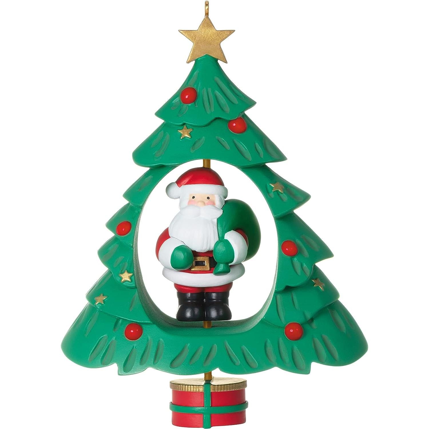 2021 Spinning Santa Hallmark Ornament (Santa Claus) QGO2132
