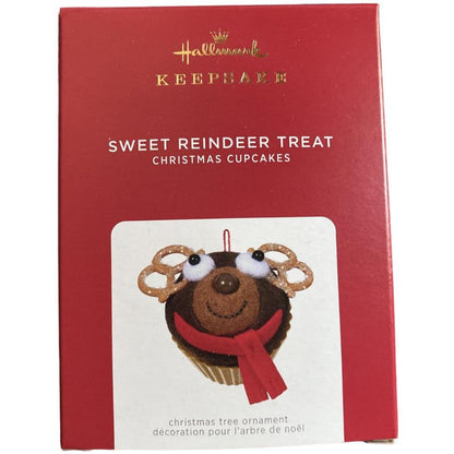 2021 Sweet Reindeer Treat Hallmark Ornament (Christmas Cupcakes) QXE3222