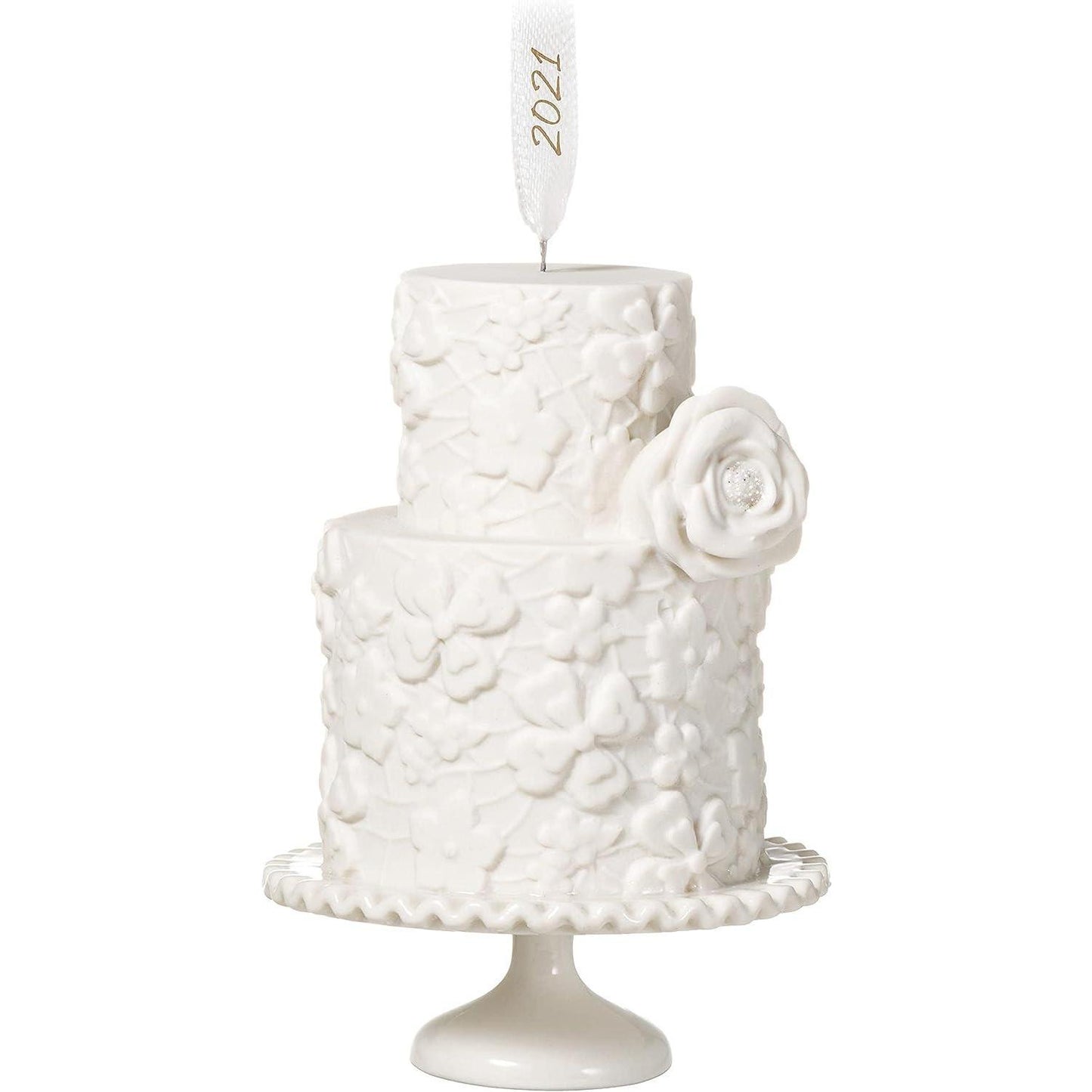 2021 We Do Wedding Cake Ornament Hallmark Ornament (Cake) QHX4075
