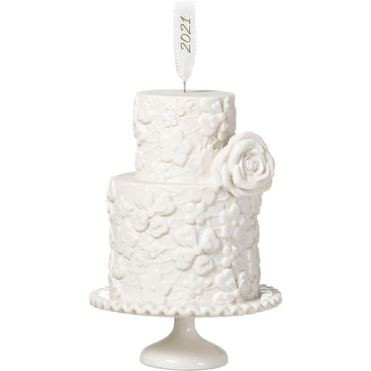 2021 We Do Wedding Cake Ornament Hallmark Ornament (Cake) QHX4075