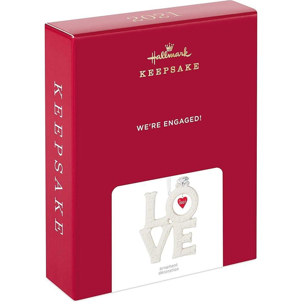 2021 We're Engaged! Hallmark Ornament (Love) QHX4045