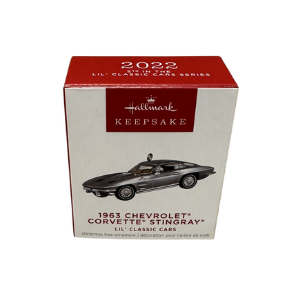 2022 Hallmark Ornament (1963) Chevrolet Corvette Stingray Hallmark Ornament (Lil Classic Cars) QXM9176