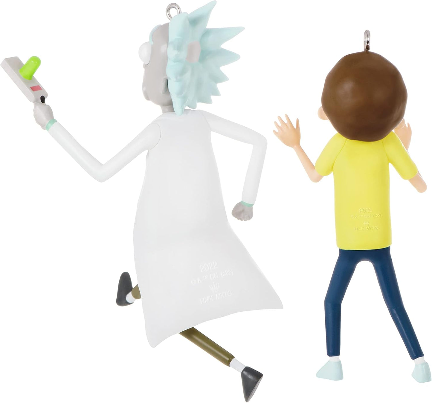 2022 Just Don't Think About It, Morty! Set of 2 Hallmark Ornament (Rick and Morty) QXI7216