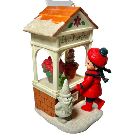 2022 Lily's Flower Shop Hallmark Ornament (Christmas Window) QXC5558