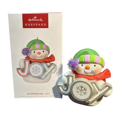 2022 Shimmering Joy Hallmark Ornament (Snowmen) QGO2453