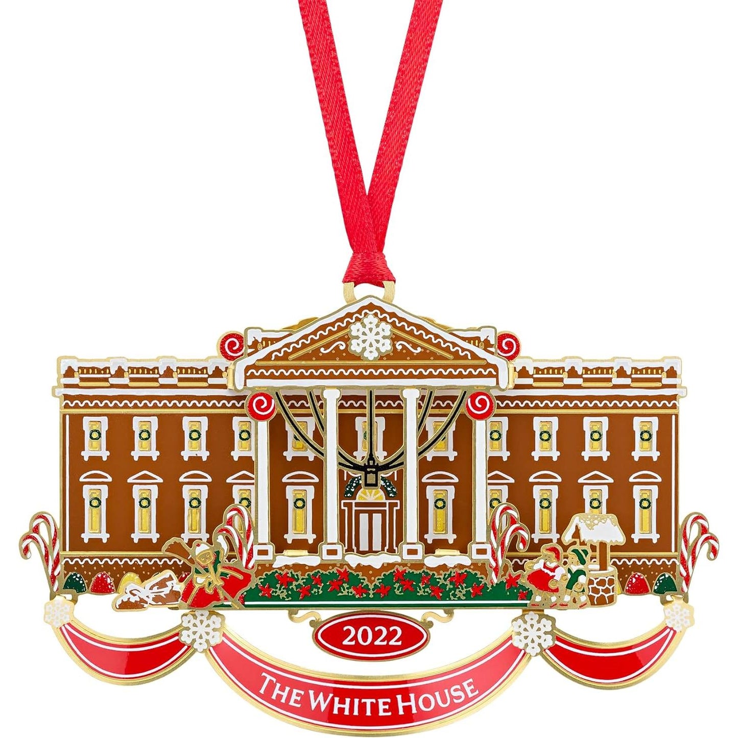2022 White House Christmas Ornament (White House) Image1