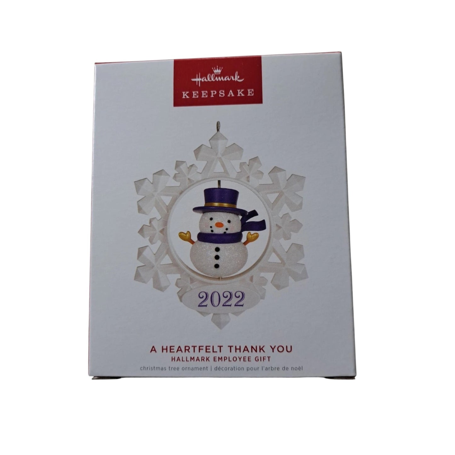 2022 A Heartfelt Thank You Hallmark Ornament (Hallmark Employee Gift) LPR3673