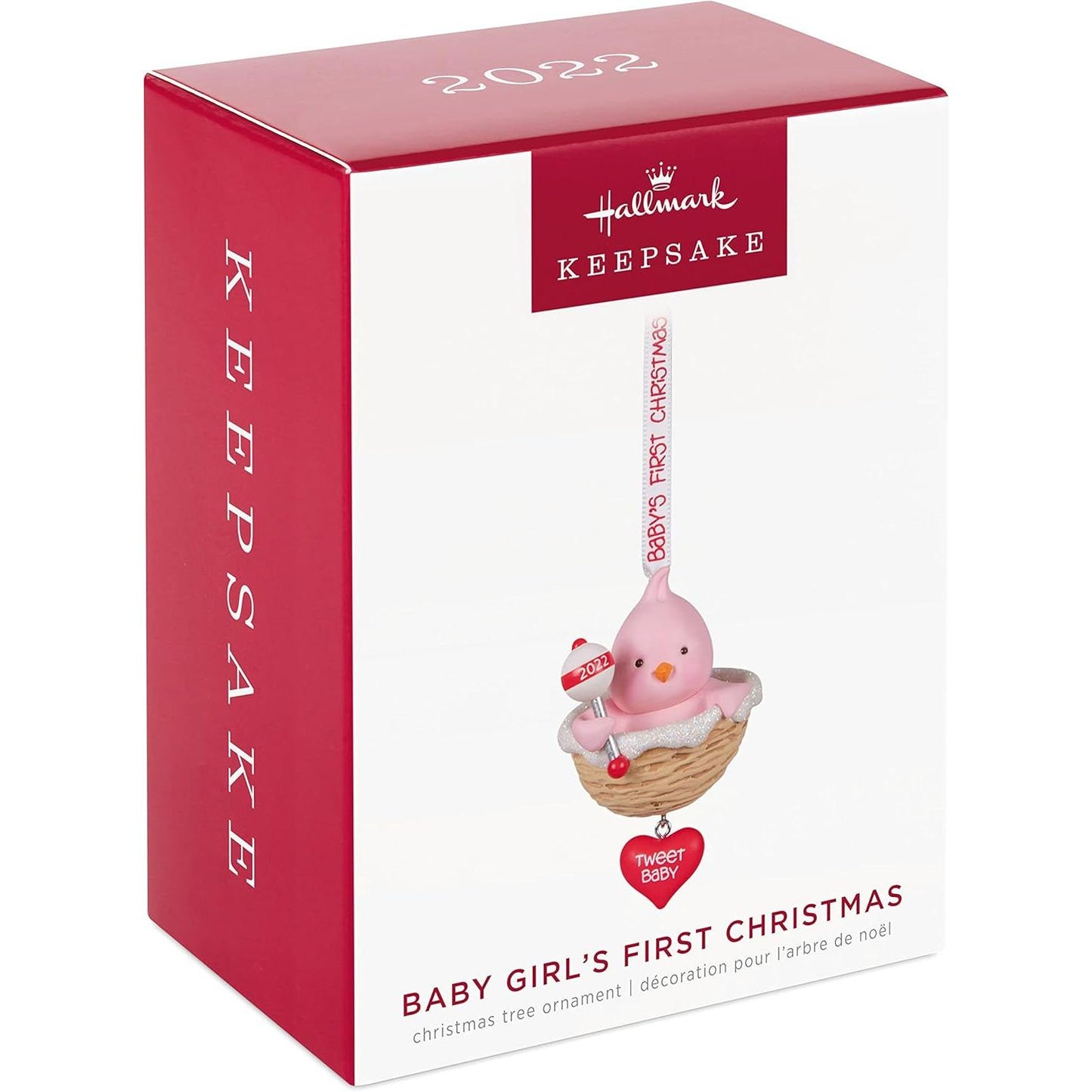 2022 Baby Girl's First Christmas Hallmark Ornament (Baby's First Christmas) QGO2283