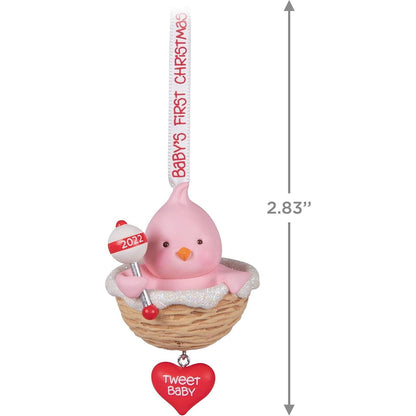 2022 Baby Girl's First Christmas Hallmark Ornament (Baby's First Christmas) QGO2283