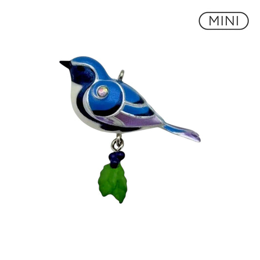 2022 Black‑Throated Blue Warbler Hallmark Ornament (Beauty of Birds) QXM9123 Image1
