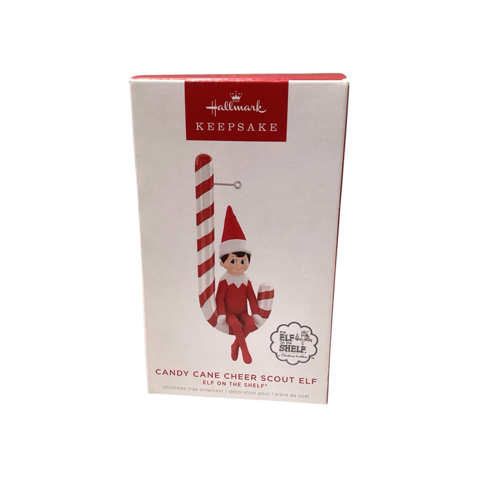 2022 Candy Cane Cheer Scout Elf (The Elf on the Shelf) Hallmark Ornament QXI7366 Image2