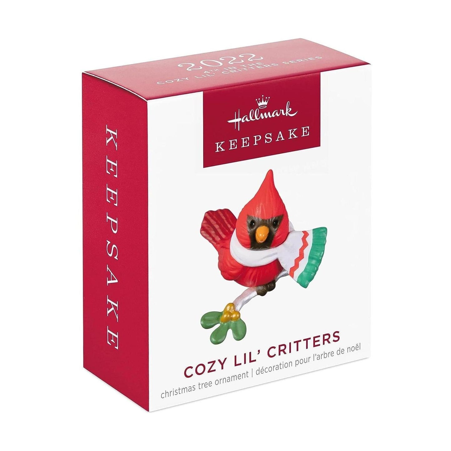 2022 Cozy Lil' Critters #4 — Cardinal Hallmark Ornament (Cozy Lil' Critters) QXM9106 Image2
