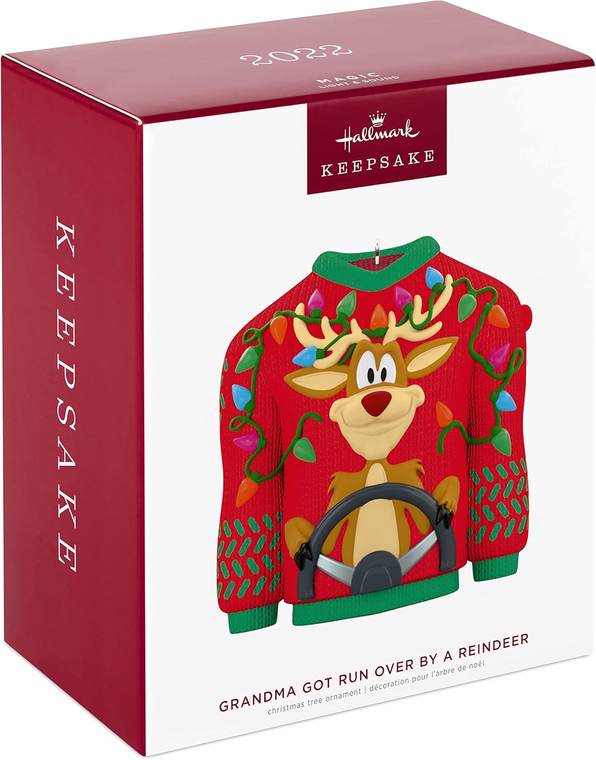 2022 Grandma Got Run Over by a Reindeer Hallmark Ornament (Reindeer) QGO2436