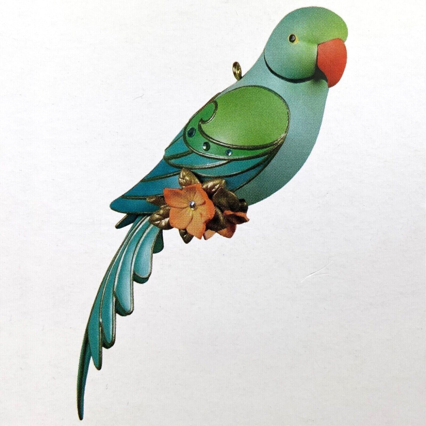 2022 Indian Ring-Necked Parakeet Hallmark Ornament (Beauty of Birds) QXC5561