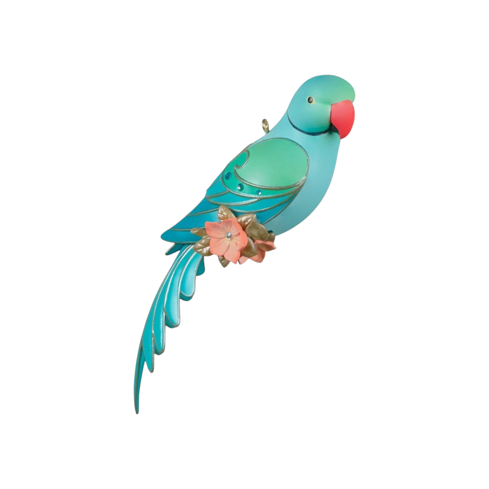 2022 Indian Ring-Necked Parakeet Hallmark Ornament (Beauty of Birds) QXC5561