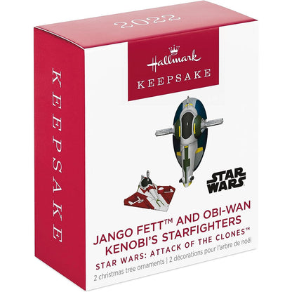 QXM9356 2022 Jango Fett and Obi-Wan Kenobi's Starfighters (Star Wars: Attack of the Clones) Image4