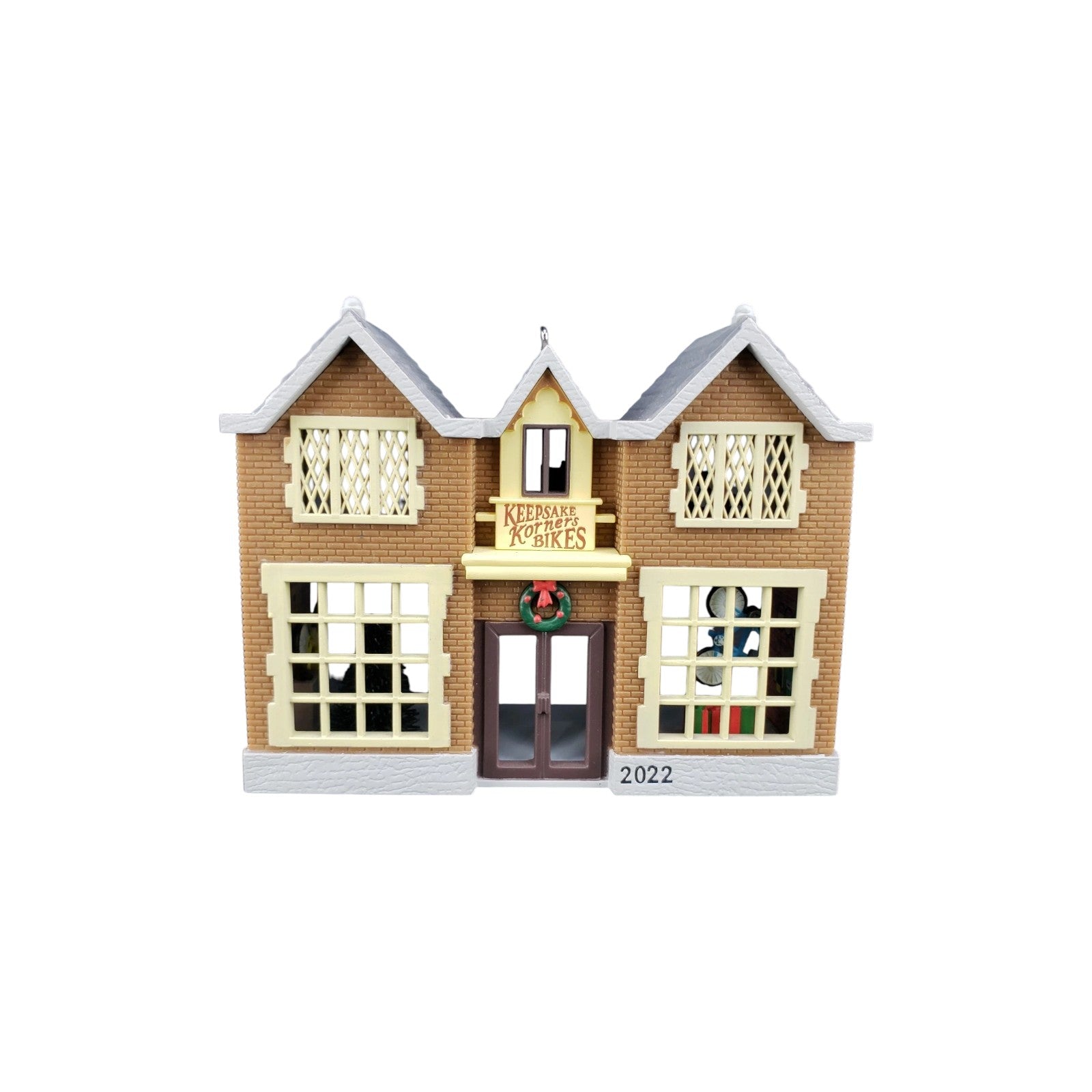 2022 Keepsake Korners Bicycle Shop Hallmark Ornament (Nostalgic Houses and Shops) QXR9106 Image1