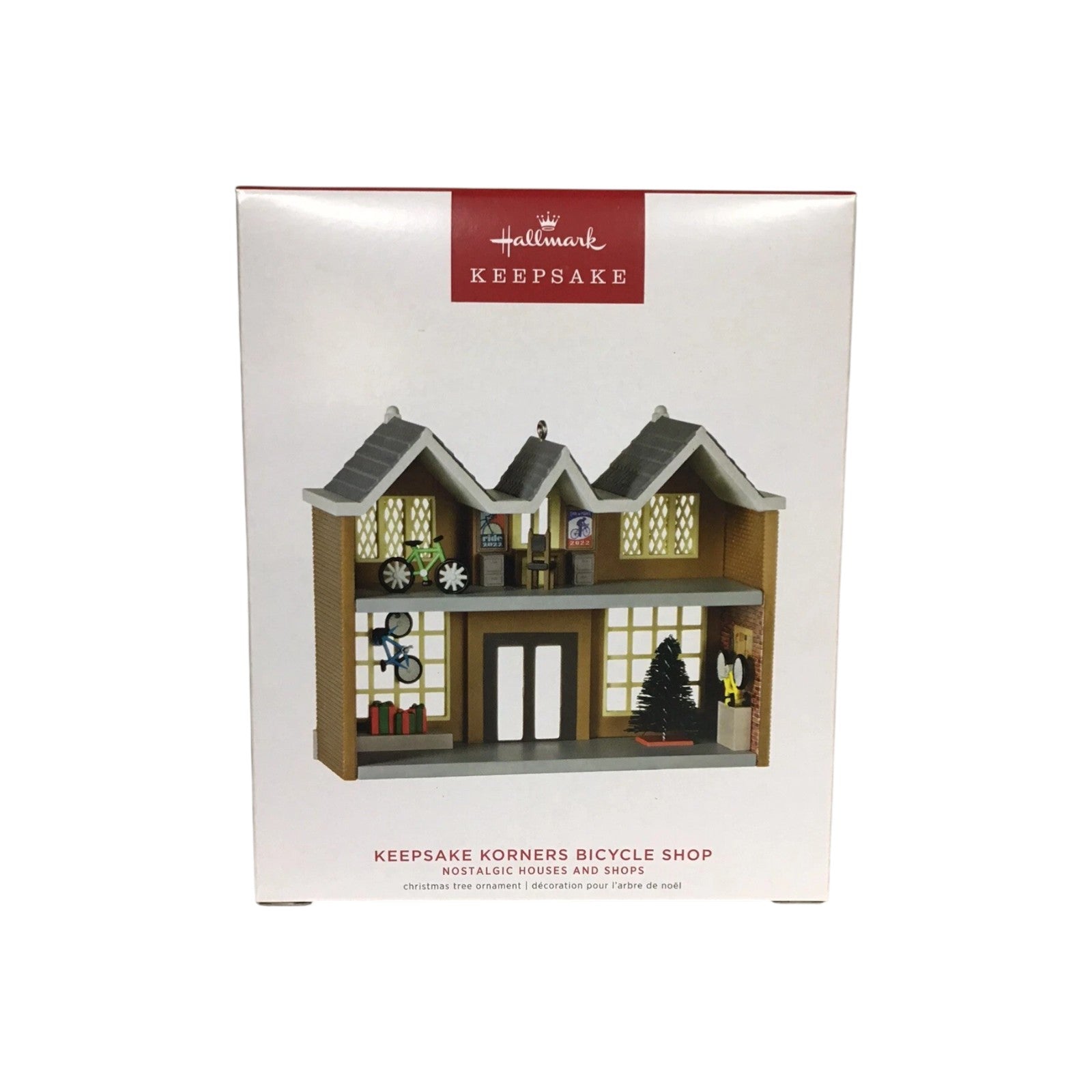 2022 Keepsake Korners Bicycle Shop Hallmark Ornament (Nostalgic Houses and Shops) QXR9106 Image2