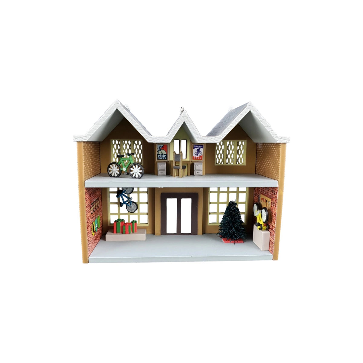 2022 Keepsake Korners Bicycle Shop Hallmark Ornament (Nostalgic Houses and Shops) QXR9106 Image3