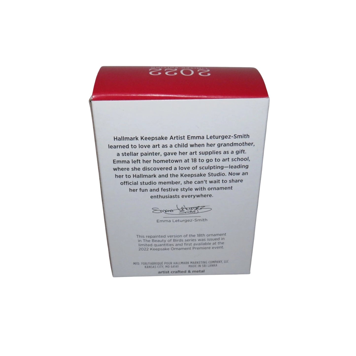 2022 Lady Tufted Titmouse Hallmark Ornament (Beauty of Birds) QXE3306