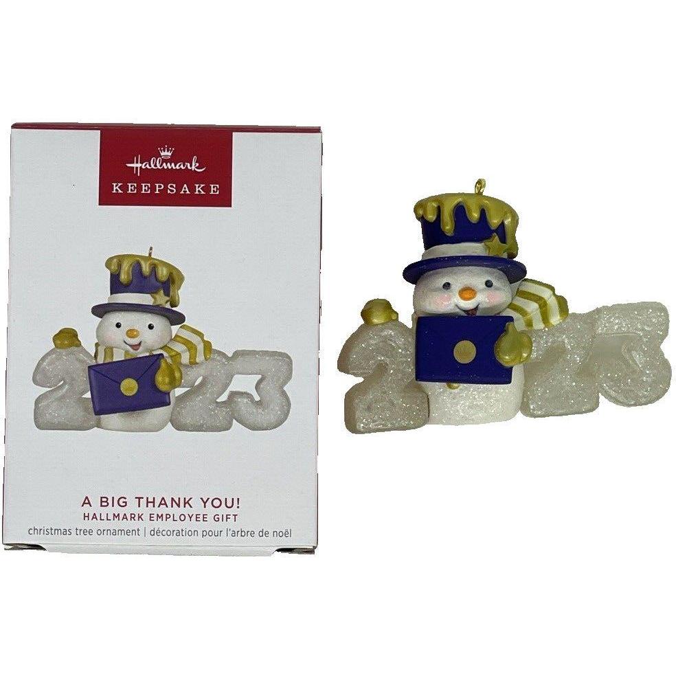 2023 A Big Thank You! Hallmark Ornament (Frosty Fun Decade) LPR3677