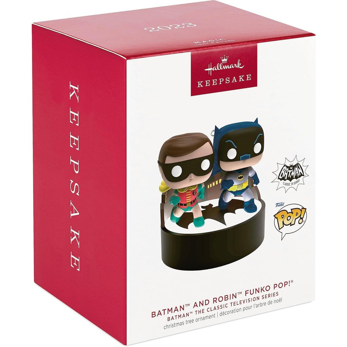 2023 Batman and Robin Funko Pop! Hallmark Ornament (Super Heroes) QXI6299
