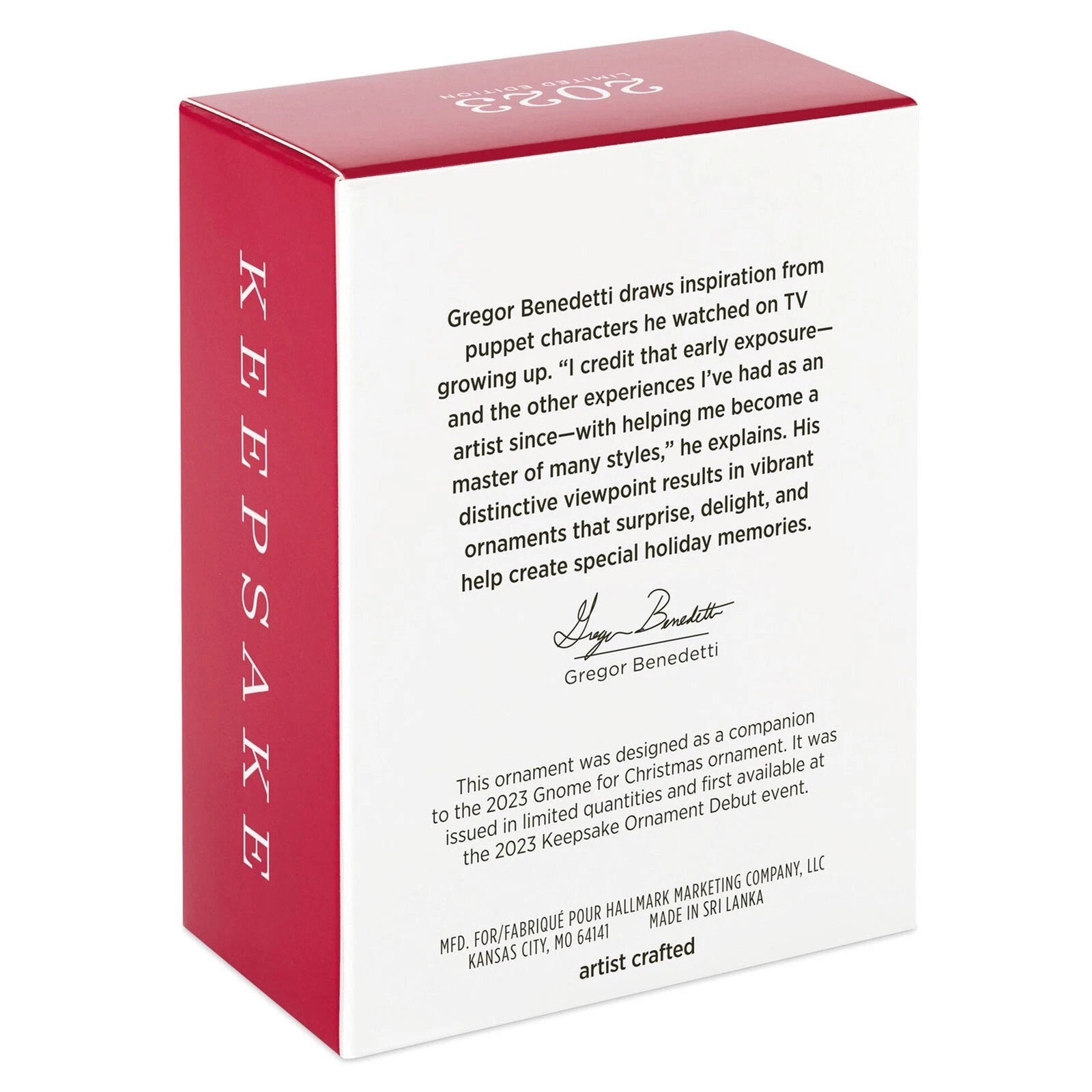 2023 Cinnamon's Letter to Santa Hallmark Ornament (Gnome for Christmas) QXE3319