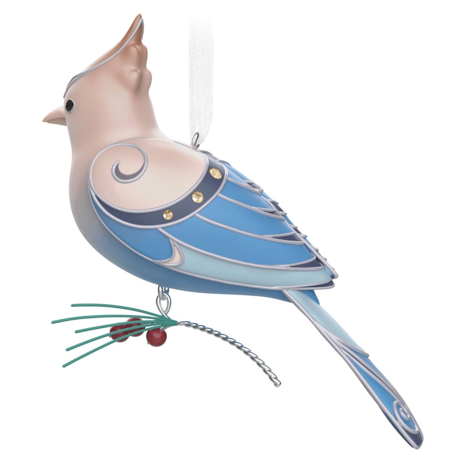 2023 Leucistic Steller's Jay Hallmark Ornament (Beauty of Birds) QXE3307