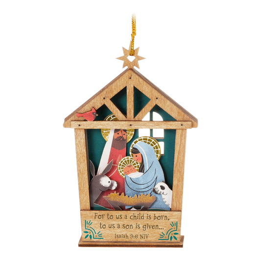 2023 A Child is Born (Nativity) Hallmark Ornament QGO2759 Image1