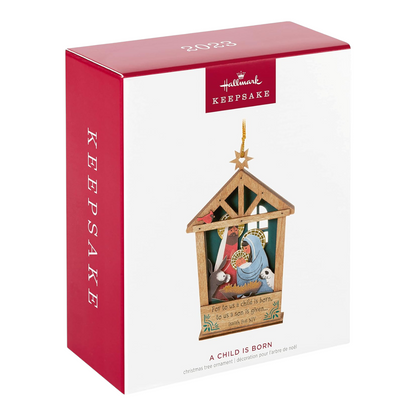 2023 A Child is Born (Nativity) Hallmark Ornament QGO2759 Image2