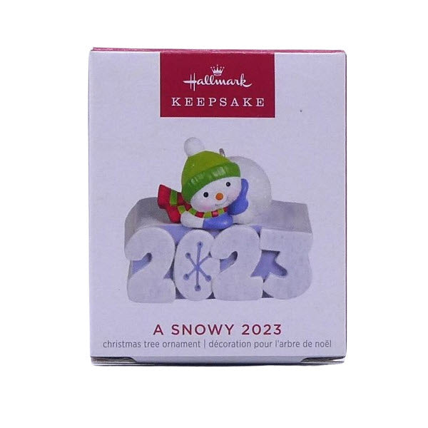 2023 A Snowy 2023 Hallmark Ornament (Frosty Fun Decade) QXM9209