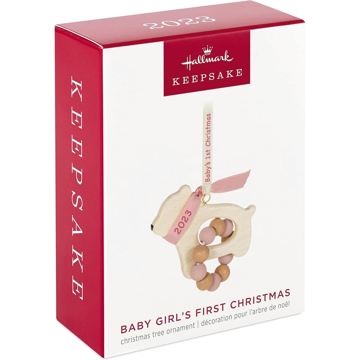 2023 Baby Girl's First Christmas Hallmark Ornament (Baby's First Christmas) QGO2737
