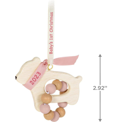 2023 Baby Girl's First Christmas Hallmark Ornament (Baby's First Christmas) QGO2737