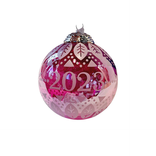 2023 Christmas Commemorative #11 - BlownGlass Ball Hallmark Ornament (Christmas Commemorative) QXR8127 Image1