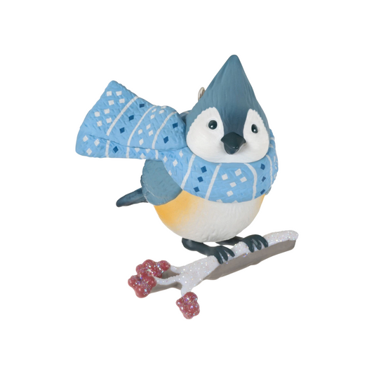 2023 Cozy Critters #7 — Tufted Titmouse Hallmark Ornament (Cozy Critters) QXR8019 Image1