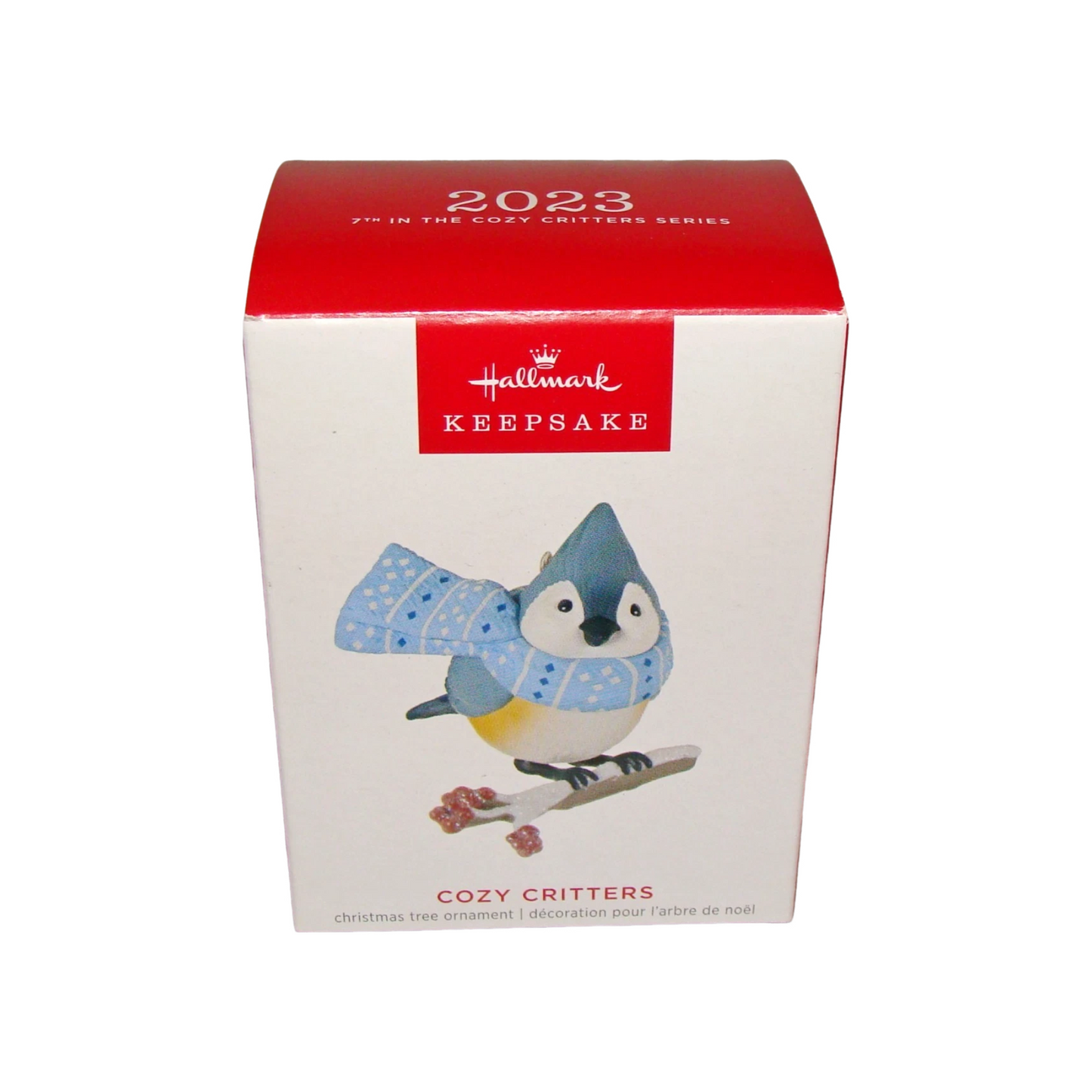 2023 Cozy Critters #7 — Tufted Titmouse Hallmark Ornament (Cozy Critters) QXR8019 Image2