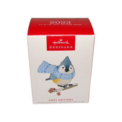 2023 Cozy Critters #7 — Tufted Titmouse Hallmark Ornament (Cozy Critters) QXR8019 Image2