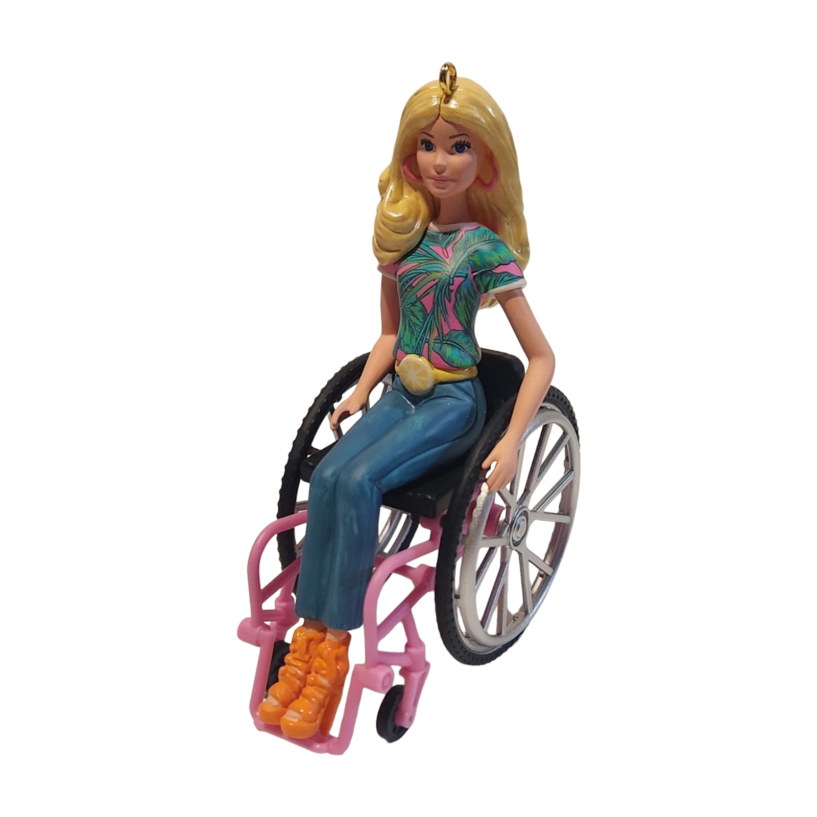 2023 Fashionista with Wheelchair Hallmark Ornament (Barbie) QXI7017 Image1