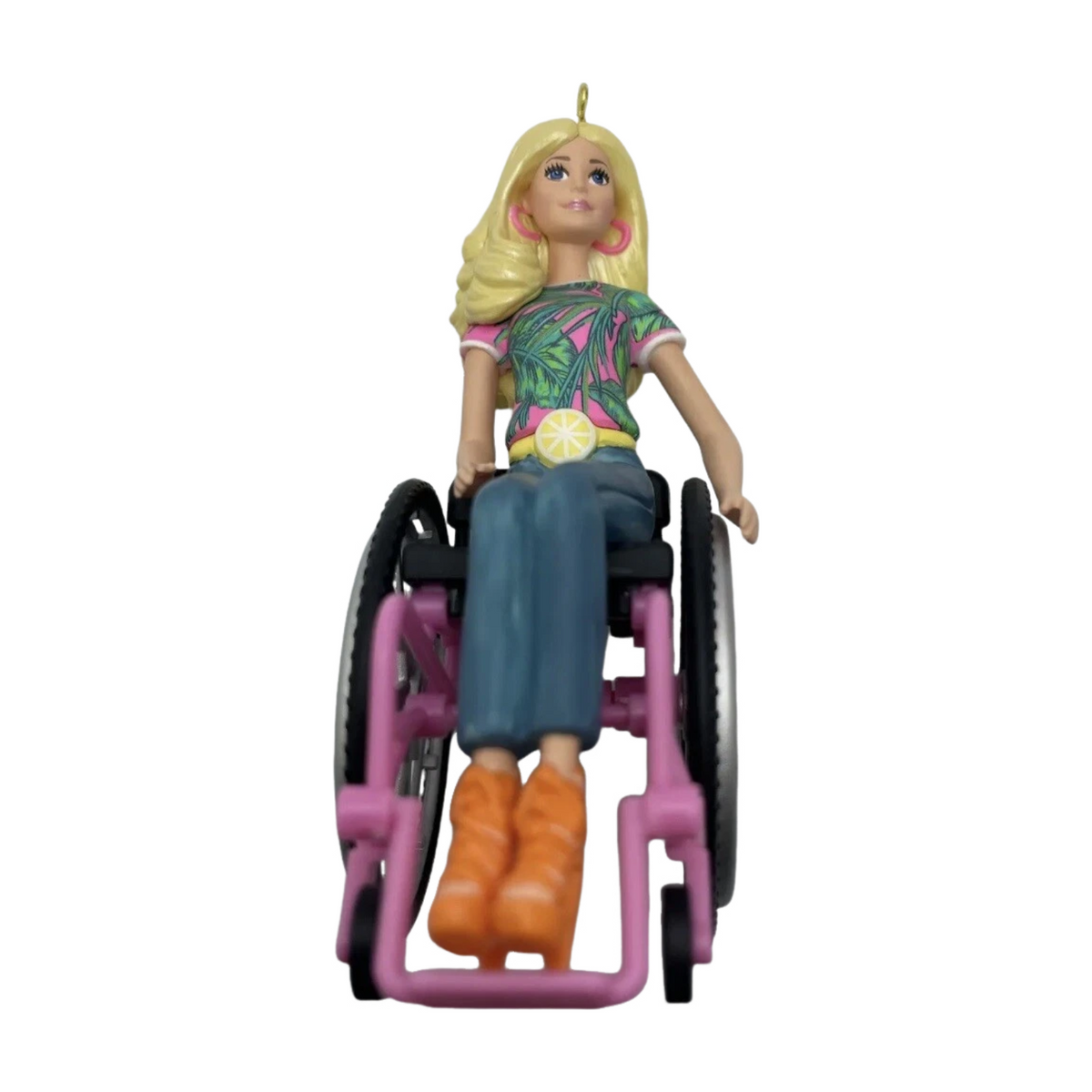 2023 Fashionista with Wheelchair Hallmark Ornament (Barbie) QXI7017 Image4